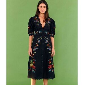 Farm Rio Cross Stitch Dress